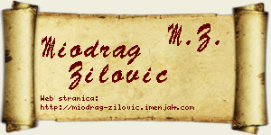 Miodrag Žilović vizit kartica